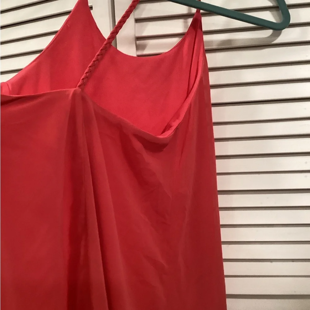 Aqua braided back mid dress S - Picture 6 of 8